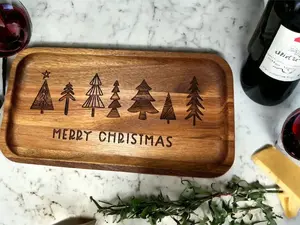 Decorative Christmas Serving Tray, Valet Tray, Cheese Tray, Christmas Serving Tray, Christmas Gift,  Tray and Spreader, Cookie Tray