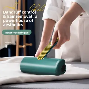 Reusable Roll Paper Roller Brush for Cat Hair Removal, Home Use Clothing & Hair Cleaning Tool, Bedside Sticky Roller Cleaner