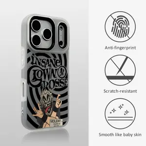 PIKPAKA I-Insane C-Clown Posses Rock Band Logo Cool Phone Case For IPhone 17 16 15 14 13 12 11 Pro Max Plus Mini Luxury Jelly Material Case Fashion Durable Crystal Clear Stylish Shockproof Scratch-Resistant Perfect Fit
