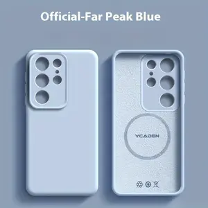 3pcs [1 Phone Case with 2X Clear Screen Protectors] Phone Case for Samsung S26, Compatible with Samsung S24 Ultra, New Solid Color S25+ Magnetic Charging, S23 Liquid, S24 Niche, S25 Premium Feel for Women, Galaxy S25 Ultra Ultra-Thin for Men