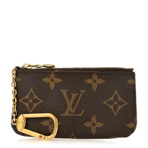 Pre-owned Louis Vuitton Monogram Coated Canvas Small Leather Goods Monogram Key Pouch