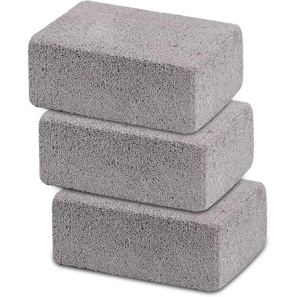 Griddle Cleaning Brick Block Heavy Duty Grill Cleaning Stone Bricks Flat Top Cookers Stone Griddle Scrubber Cleaner 3 Pack