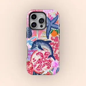 Summer beach and ocean-themed phone case, cute coastal style phone case