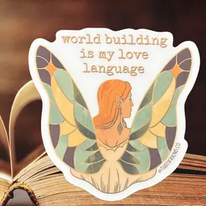 World Building is My Love Language Clear Sticker