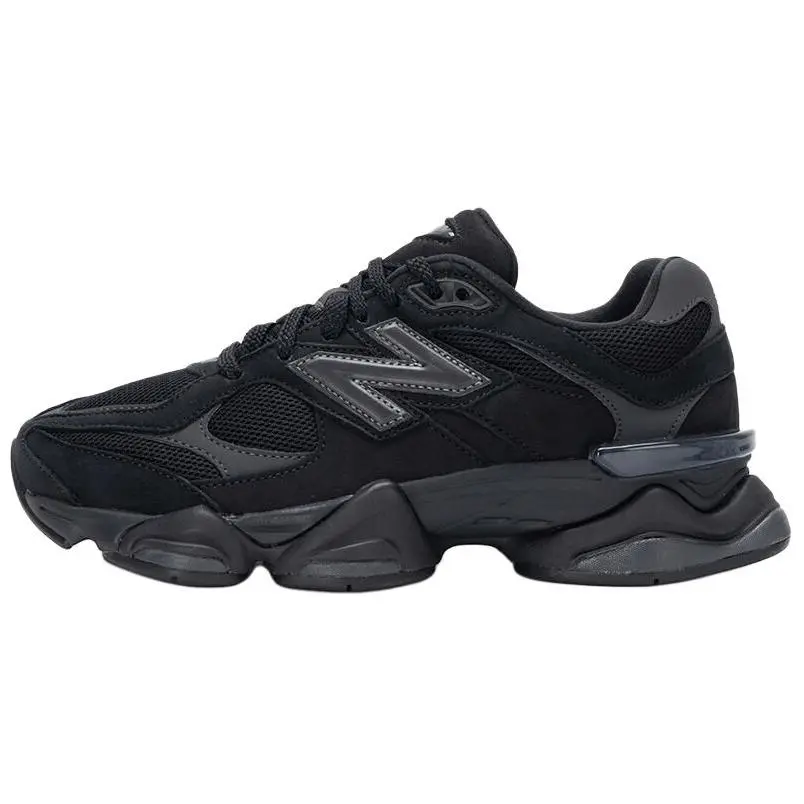 NEW BALANCE 9060 'Black Cat' Casual Trainer Shoes for Men and Women, Low-Top Chunky Silhouette, True to Size Fit