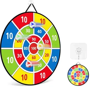 26" Large Dart Board, Random-Color Sticky Ball Dart Board Set with 8pcs Small Balls (1 Set), Outdoor Indoor Sports Dart Board, Family Interactive Sports Game, Gift for Birthday and Holiday