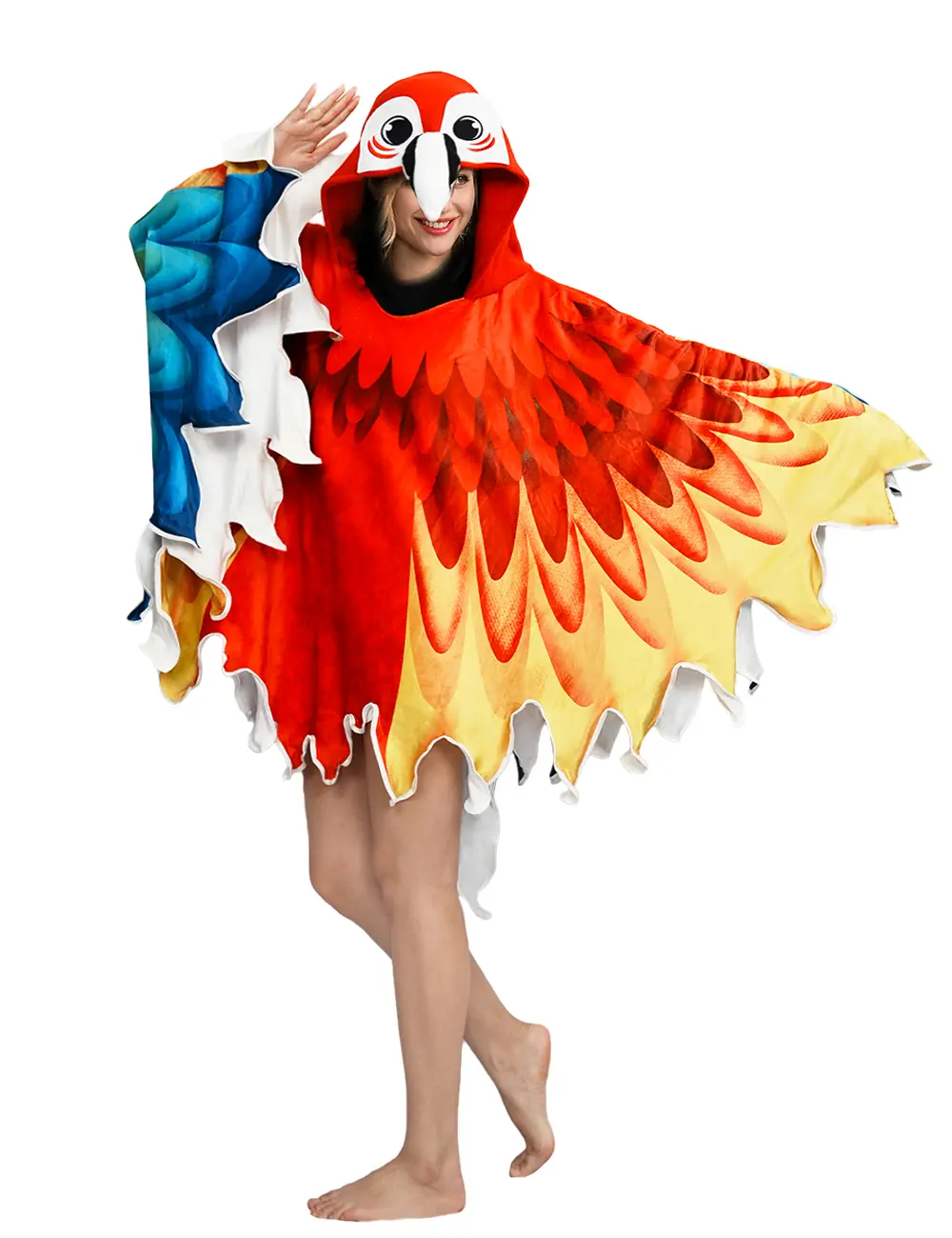 Diamond Parrot Costume Adult Diamond Parrot Hoodies Cosplay Fun and Comfy for Women and Men