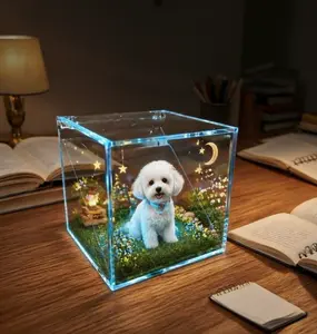 3D Projection Pet Memorial Box — Eternally Cherish Your Beloved Pet