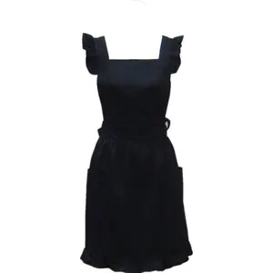 Cute Lovely  Retro Kitchen Cooking Aprons for Women Girls  Baking Apron with Pockets for Mother