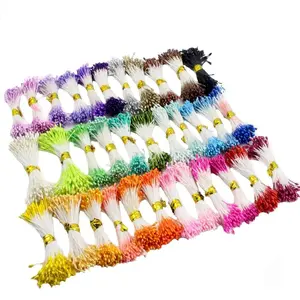 900 count/lot Multicolor 1mm Double Heads DIY  Flower Stamen Pistil Cake Craft Wedding  Decoration(Color 1)