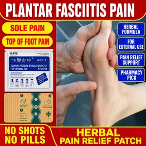 Soothing foot patch for heel spurs, soreness, and pain; reduces pressure pain during walking; helps relieve discomfort on the soles of the feet; gentle topical patch for middle-aged and elderly individuals who stand for long periods.
