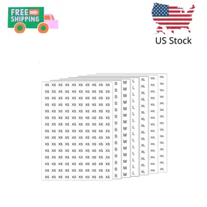 4200 Pcs Size Stickers for Clothing XS-XXXL, Wmiwulien 1/2" 28 Sheets Self Adhesive Labels