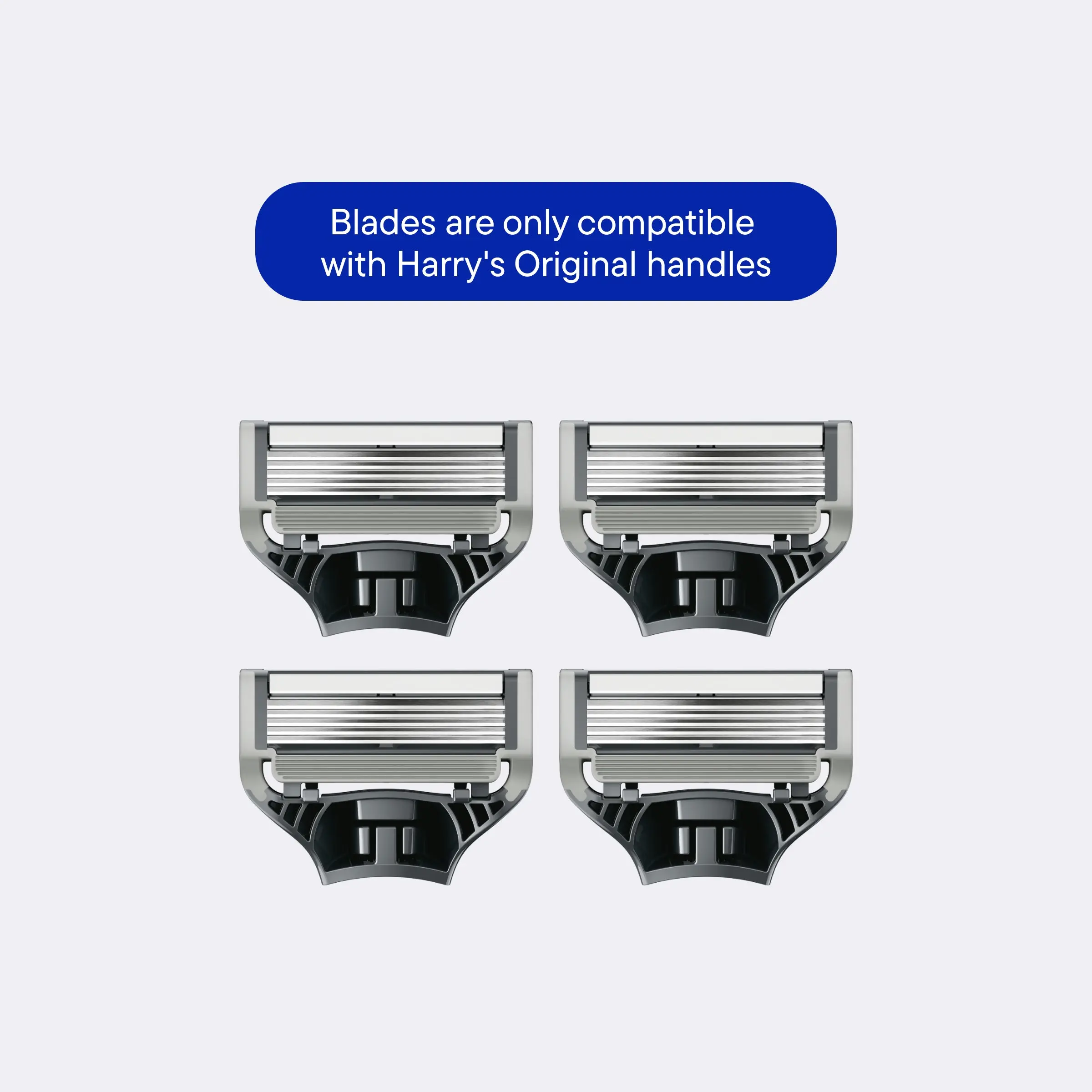 Harry's Blade Refills - 5 Sharp Blades, Lubricating Strip, Precision Trimmer Smooth Steel Harry's Blade Refills - 5 Sharp Blades, Lubricating Strip, Precision Trimmer Smooth Steel