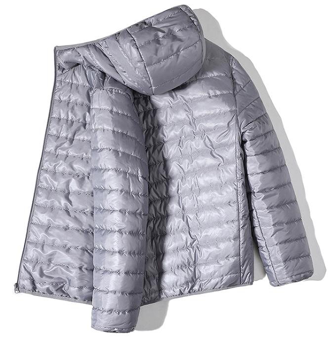 Autumn And Winter Men's Thin Warm Cotton-Padded Jacket With Hood Lightweight Casual Coat For Daily Life Bright Face Autumn And Winter Men's Thin Warm Cotton-Padded Jacket With Hood Lightweight Casual Coat For Daily Life Bright Face