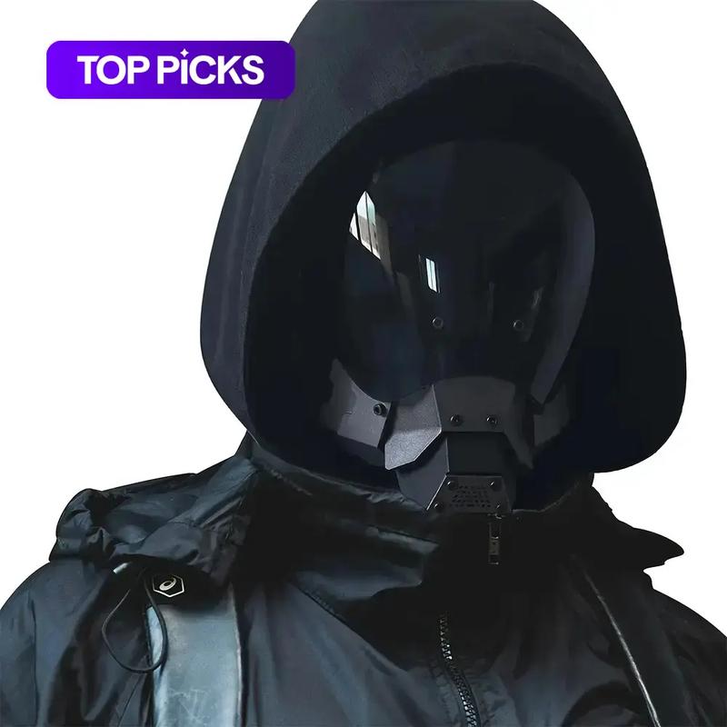 Full Face Mask, Double Sided Breathable Tactical Mask, Party Cosplay Mask, Cyberpunk Mask, Festival & Party Supplies #TOP PICKS