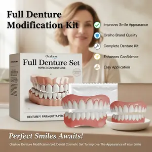Oralhoe Denture Modification Set, Dental Cosmetic Set To Improve The Appearance Of Your Smile