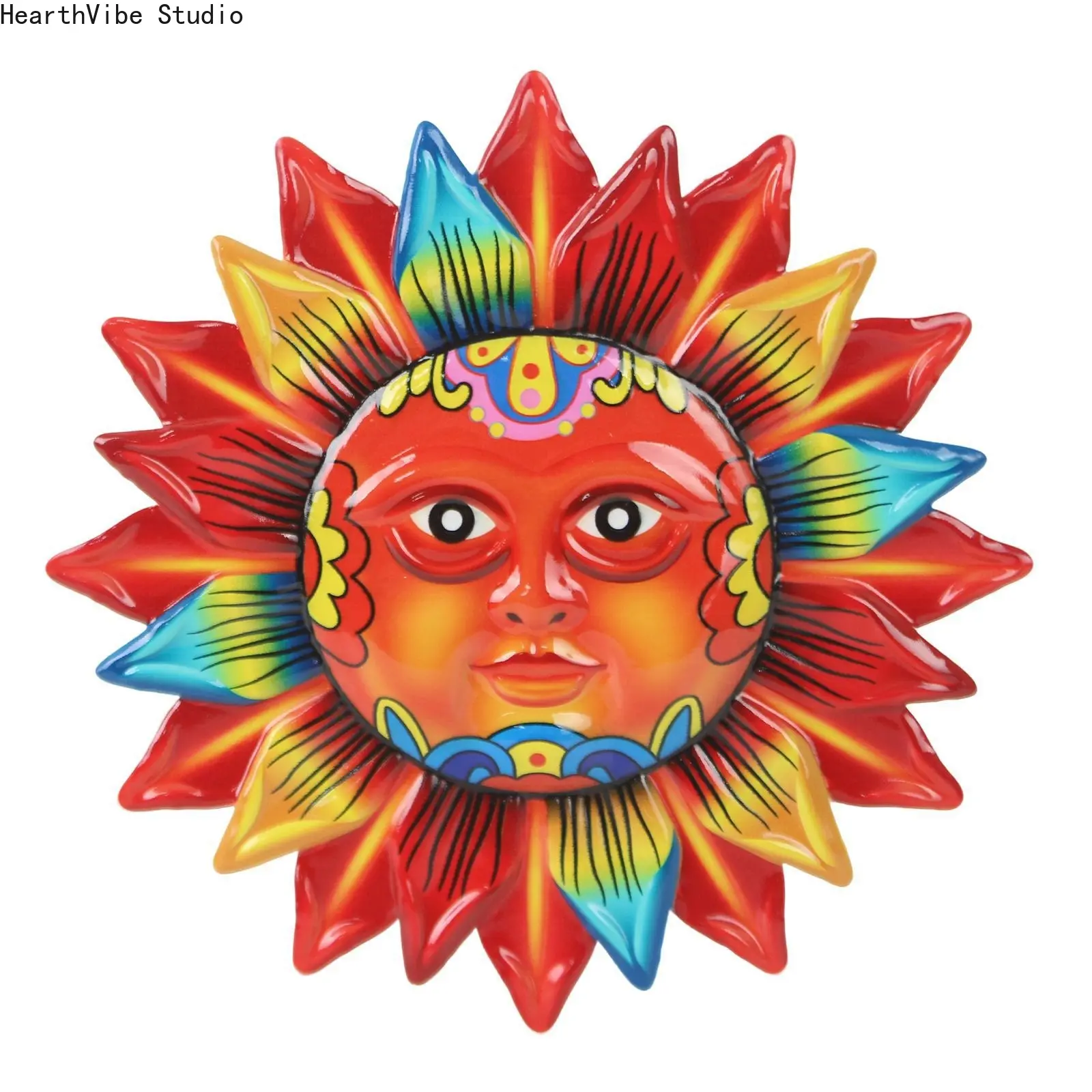 25005 Sun Wall Hanging, New Creative Iron Art Craft, Metal Wall Decoration for Sports & Outdoor Camping & Hiking Hammock Spaces, Outdoor Decor, Yard Decor, Aesthetic Wall Decor, Hanging Room Decor
