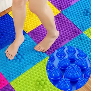 6pcs Colorful Acupressure Mats, 38cmx28cm Massage Pads, Toe Pressure Boards, Foot Massage, Relaxation, Sensory Training, Fun Toys
