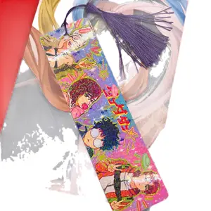Dandadan bookmark glitter holographic purple tassel anime momo shop bookmark