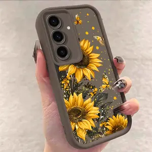 1 Piece S24 Blooming flowers Pattern Case Made From Comfortable feel Enhancing Durable In Fashion Suitable For Galaxy S24Phone Cases, Cover