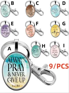 Christian Keychain, Bible Verse Keychain, Inspirational Keychain for Men & Women, Fashion Accessories for Daily Use