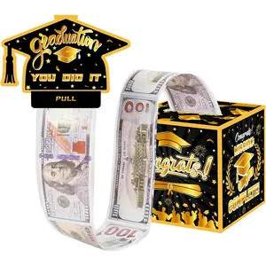 Graduation Money Box with Pull Out Card, Surprise Grad Money Holder for Cash, Class of 2026 Funny Money Pull Box for High School College Graduates