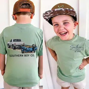 Youth & Adult Blue Camo Boat Boy's Short Sleeve Shirt, Southern Boy Co Tee, Stuff For Boys, Boys Clothes Summer Outfitters, Gift For Son