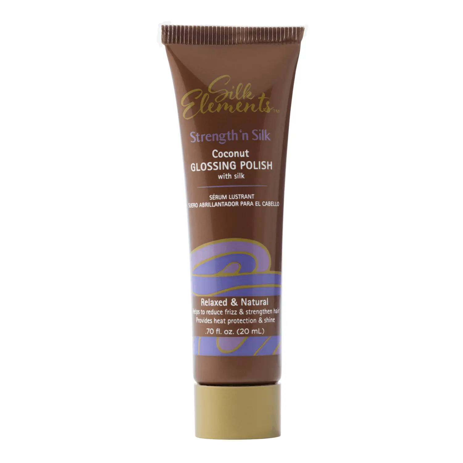 Silk Elements Strength 'n Silk Coconut Glossing Polish Travel Size .7 OZ Silk Elements Strength 'n Silk Coconut Glossing Polish Travel Size .7 OZ