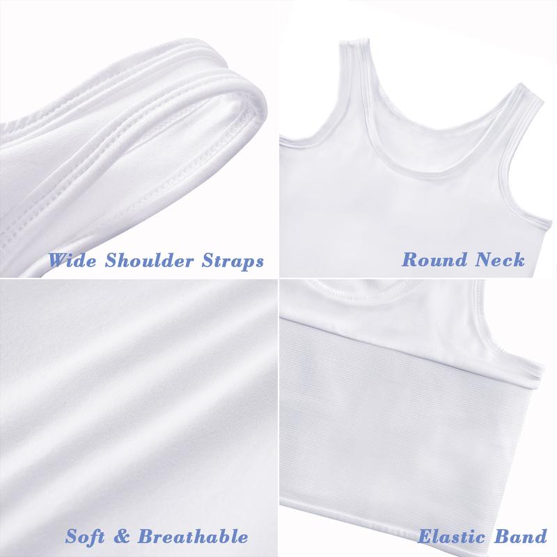 CuteStreet Transgender Tomboy FTM Chest Binder Pull On Closure Breathable and Strong Compression Tank Top Trans Bra Binder Camisole Bandeau Black Elegant