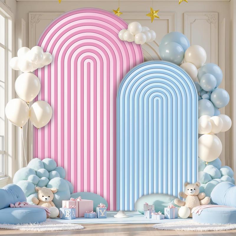 2D Line Arch Backdrop Cover for Wedding Babyshower Bridal Shower Birthday Party Decoration Photography Studio Background