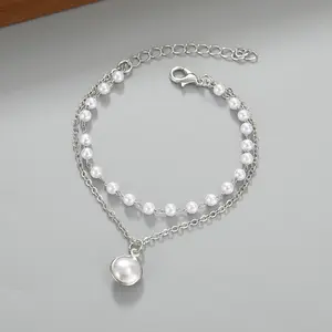 Double Layer Pearl Bracelet Elegant Luxury Delicate Versatile Daily Wear Jewelry Perfect Gift For Her