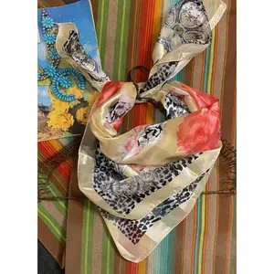 Leopard Floral Scarf
