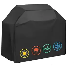 Grill Cover for Outdoor Grill,210D Oxford  BBQ Grill Cover for Outside Anti-UV Barbecue Gas Grill Cover with Adjustable Drawstring for Nexgrill Expert Grill and More (45"- 75")