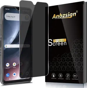 2 Pack for Cricket Icon Plus 2026 Privacy Tempered Glass Screen Protecto, 9H Anti Spy Private Film, Anti-Scratch, Case Friendly