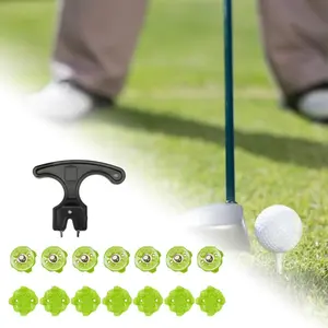14Pcs Golf Shoe Spikes Easy to Install Practical Non Slip TPU Metal  Women with Golf Shoes Spikes Wrench Golf Cleats