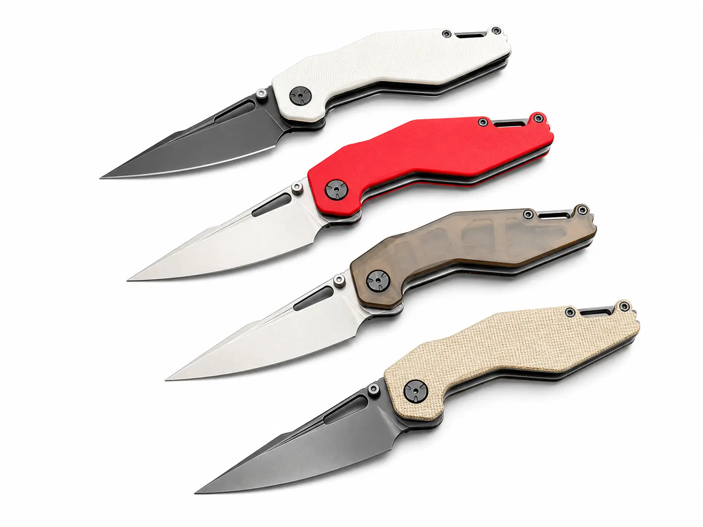 Ketuo Woody Pocket Knife, 14C28N Steel Blade, G10 PEI Micarta Handle Folding Knife for Christmas Gift, Camping Hiking