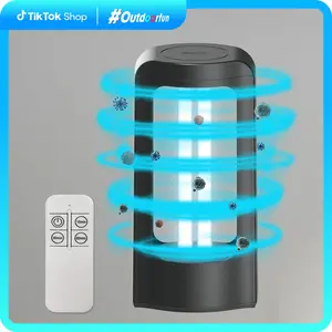 SANSI 18/27W UV Sterilization Lamp with 99.99% Sterilization Rate, Ozone-Free, Remote Control Timer, Eliminates Dust Mites & Bed Bugs