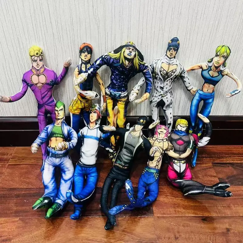 Jojos Adventure Narancia Ghirga Bruno Plush Doll Action Figure Soft Toy Stuffed Doll Skeleton Inside Soft Toy Birthday Gift