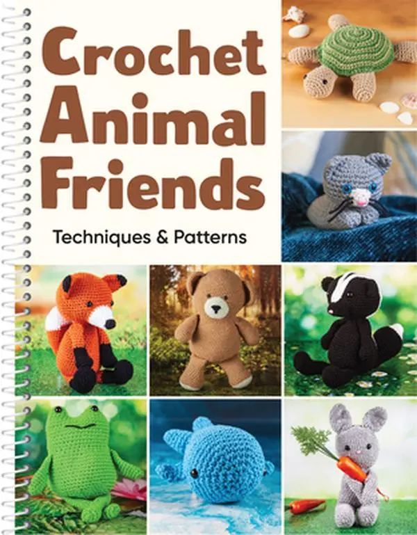 Crochet Animal Friends: Beginner-Friendly Crocheting Techniques & Tutorial Book - Publications International Ltd, Spiral Bound, Comb or Coil