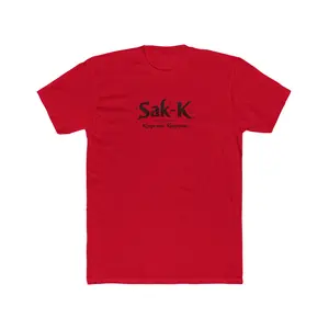 Sak-K Konprann Konprann Typography Tee | Minimal Script Logo T-Shirt