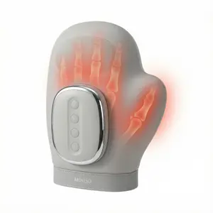 MINISO Portable Heated Hand Massager with 3 Massage Modes for Arthritis Relief, Acupressure & Heat Therapy Finger & Wrist Massage, Palm Relaxation, Portable & Easy to Use, Valentine’s Day Gift for Parents, Stress Relief Office Use, Daily Hand Care