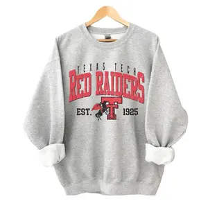 Vintage 1925 Texas Tech Sweatshirt,Texas Tech University 90S Graphic Sweatshirt, ,Gifts For Football Fan Sport