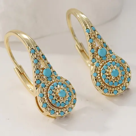 Elegant Faux Turquoise Water Drop Earrings for Women, Perfect for Daily Wear and Formal Occasions, Ideal Holiday Gift, High Quality Earrings Dangle, Stylish Jewelry, Good Earrings