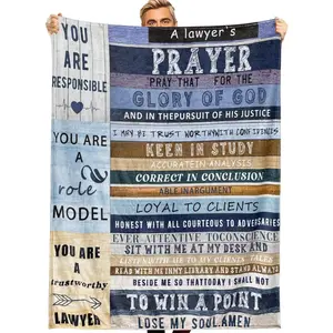Lawyer Blanket Flannel Blanket Stylish Lawyer Blanket Travel Cozy Blanket for Air Conditioned Chair Bed Living Room Men Lawyer Gifts for Women Bibble Blanket 50" x 60" Adult/Kids