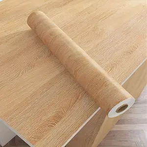 Self-Adhesive Peel-And-Stick Wallpaper Roll, Decorative Wallpaper, Classic Oak Contact Paper Surface Decor, Easy Clean Thick Upgrade, Furniture Renovation Sticker, Peel And Stick Wallpaper Designs