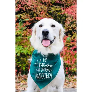 My Humans are Getting Married or Meowied Engagement Announcement Bandana