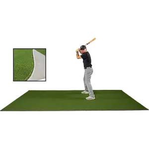 6 x 12 Proball Baseball Stance Mat with Flexible 5mm Foam Backing