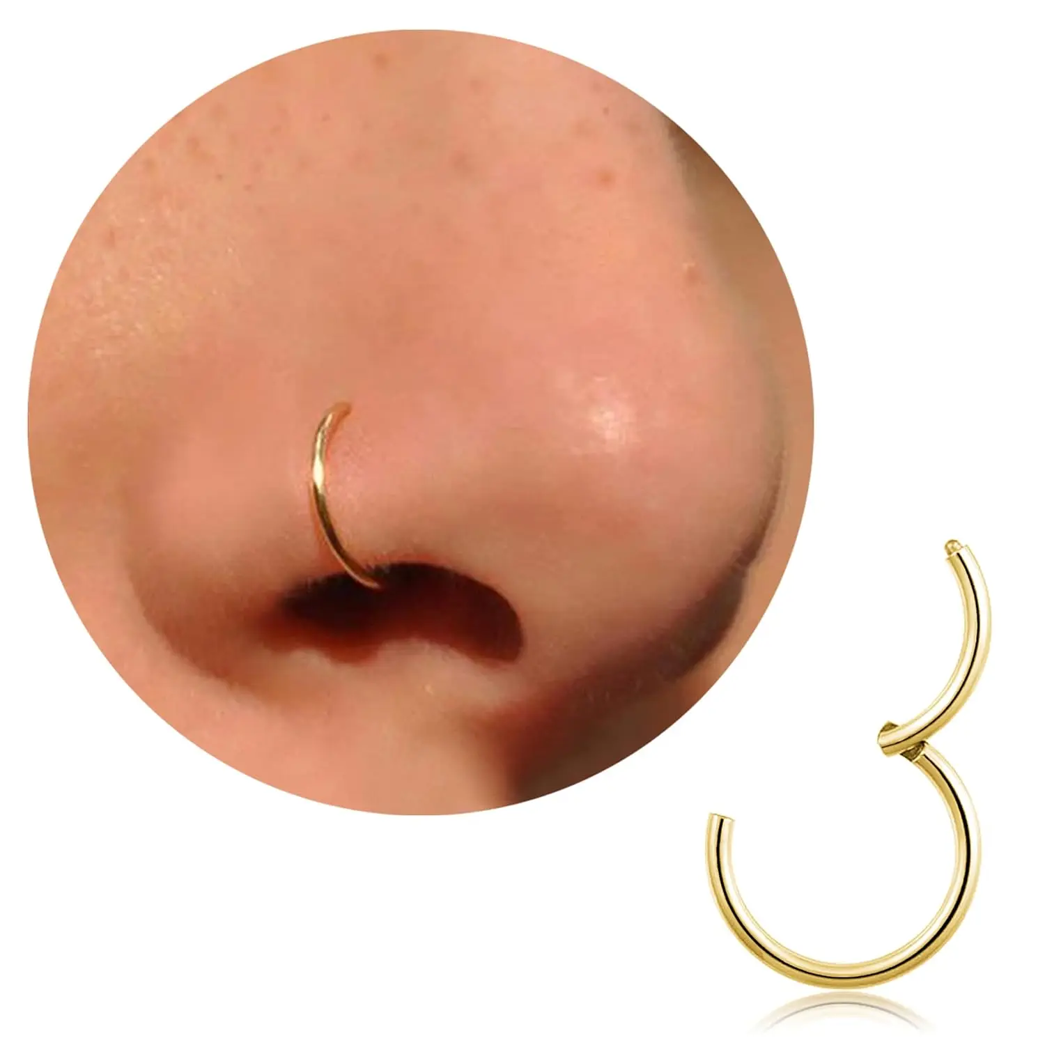 conch piercing hoop titanium - TikTok Shop