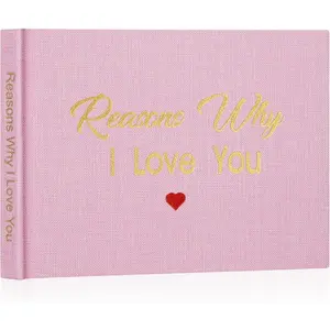 What I Love about You Fabric Book, Fill-in-the-Blank Love Journal Book for Couples Husband Wife Him Her Birthday Christmas Gifts Stocking Stuffer ()