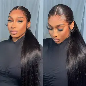 360 Full Lace Front Wig 180% Density Human Hair Straight Wigs Brazilian Remy Human Hair Lace Frontal Wig Brazilian For Women Pre Plucked Natural Hairline#TikTokShopBlackFriday